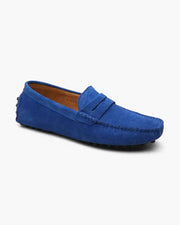 Matthew | Old Money Slip on Herren Wildleder Mokassin – Blau