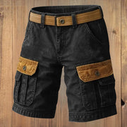 Beckley - Weiche Cargo-Shorts – Schwarz