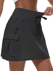 Narda | Bequemer Aktiver Rock mit Shorts – Schwarz (fast ausverkauft)