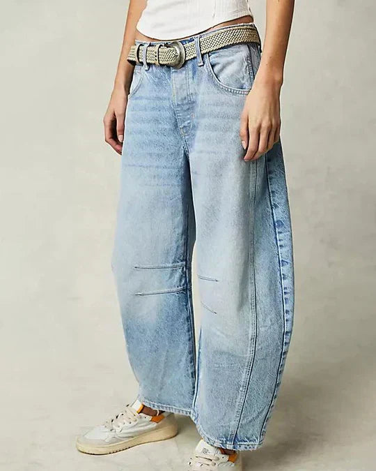 Mid-Rise | Tonnenjeans für Frauen