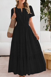 Isyara | Luftiges Boho-Charm Kleid – Schwarz