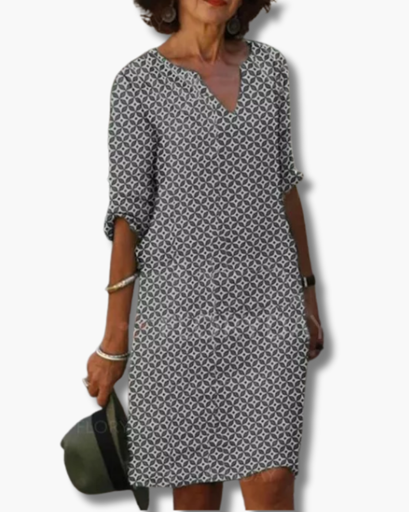 Damen Elegantes Lockere Kleid | Sommer