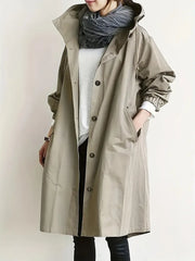 Lyonesse - wasserabweisender Oversize-Trenchcoat – Beige