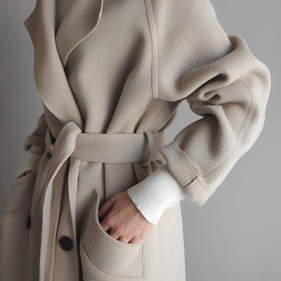 Caitlyn - Langer Wollmantel