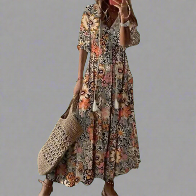 Almuth | Premium Sommerkleid mit Druckdesign