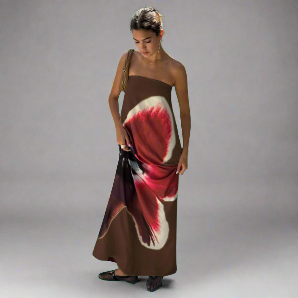 Thalwina | Sexy Blumen Maxi-Kleid für den Sommer