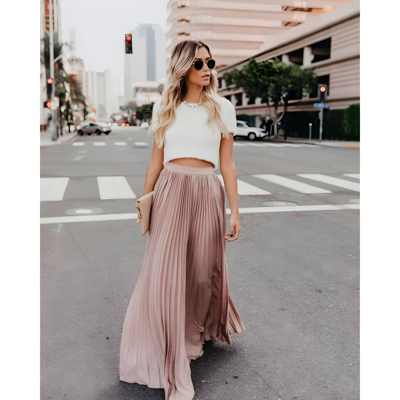 Viviana |  Damenmode Lässiger langer Rock