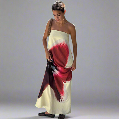 Thalwina | Sexy Blumen Maxi-Kleid für den Sommer