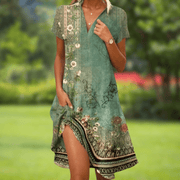 Firi | Damen Schickes Elegantes Kleid – Schick Elegant Kleid Sommer 2026 – Grün (Fast ausverkauft)