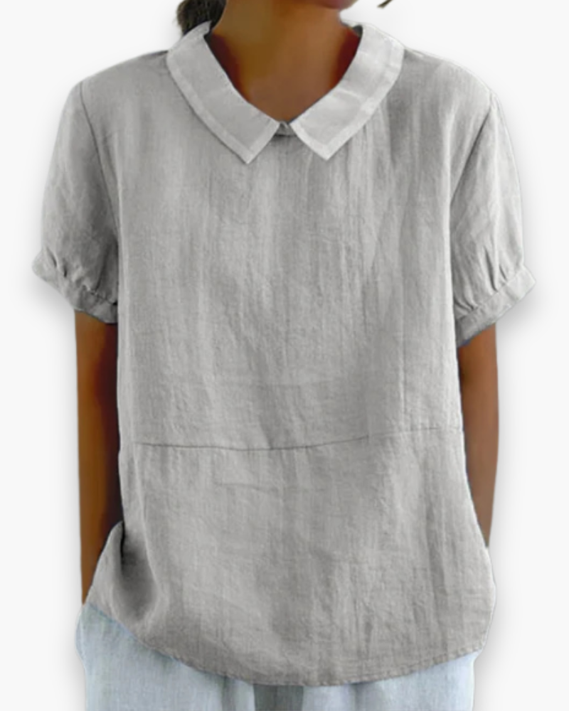 Damen Entspannte Kurzarmbluse | Elegant