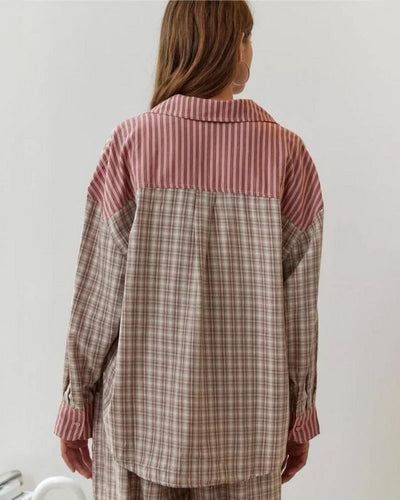 Freizeithose mit Kordelzug | Karomuster | Elastischer Beinabschluss