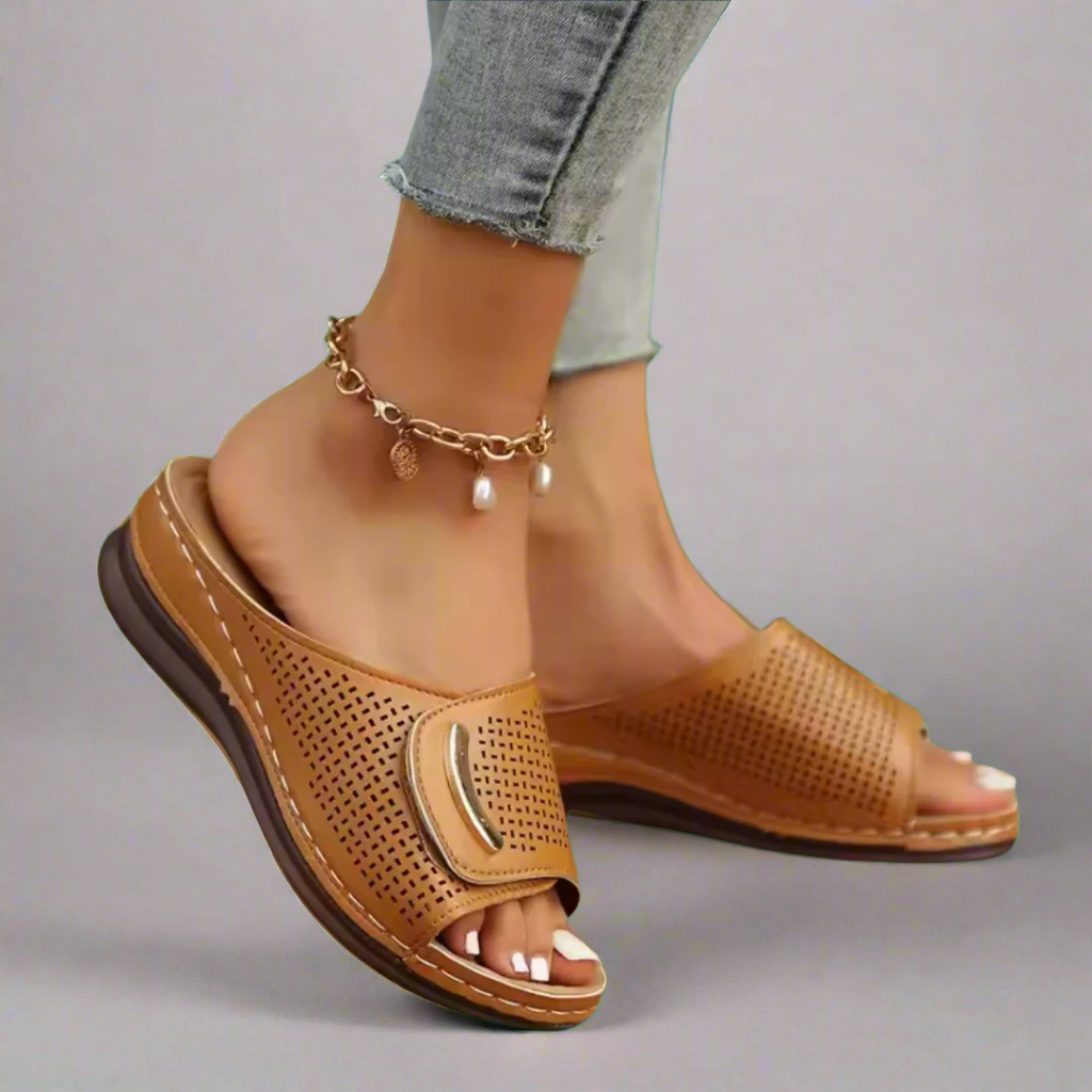 Hanna | Bequeme Keil-Sandalen für den Sommer