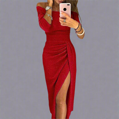 Isabella | Funkelndes Dinnerkleid mit elegantem Hüftschlitz