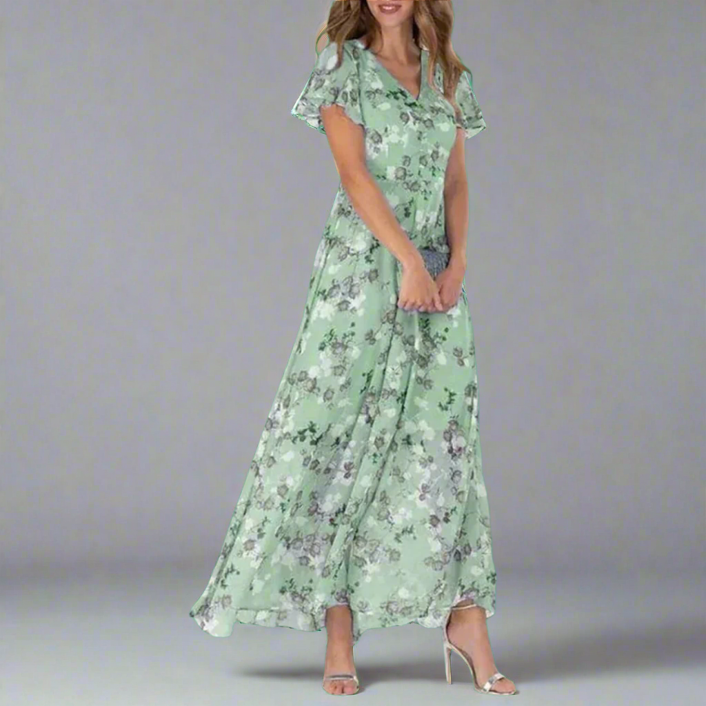 Dahlia | Glamouröses Langarmkleid