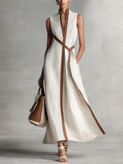 NADINE | LEINENKLEID „BREEZE“ – Weiß