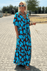 Clara | Modisches Kleid Damen Mode Trend – Blau