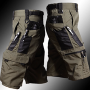 Outdoor-Camouflage-Trainingsshorts mit Mehrfachtaschen für Herren – Grün