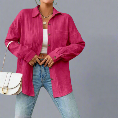 Zenzi | Premium Musselin Bluse für luftige Frühlingstage