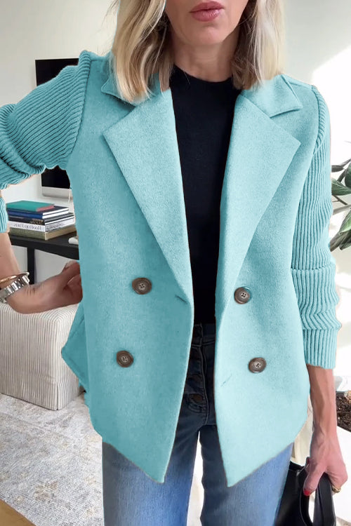 Olivia | Doppelreihiger Strickblazer