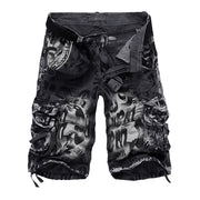 Sommerfeld | Herren Camouflage-Cargoshorts (1 kaufen, 1 GRATIS dazu) – Graues Tarnmuster