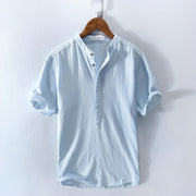 Kent - Bequemes Herren-Sommerhemd – Blau