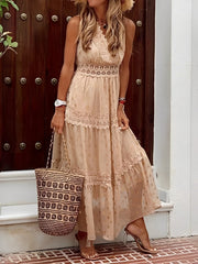 Manda – Chiffonkleid für Damen – für angenehme Sonnentage – Aprikose