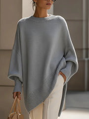 Ashlyn - weicher Oversize-Pullover – Grau