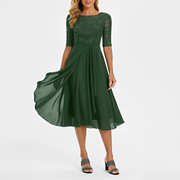 Florenz - Elegantes Midi-Kleid – Grün