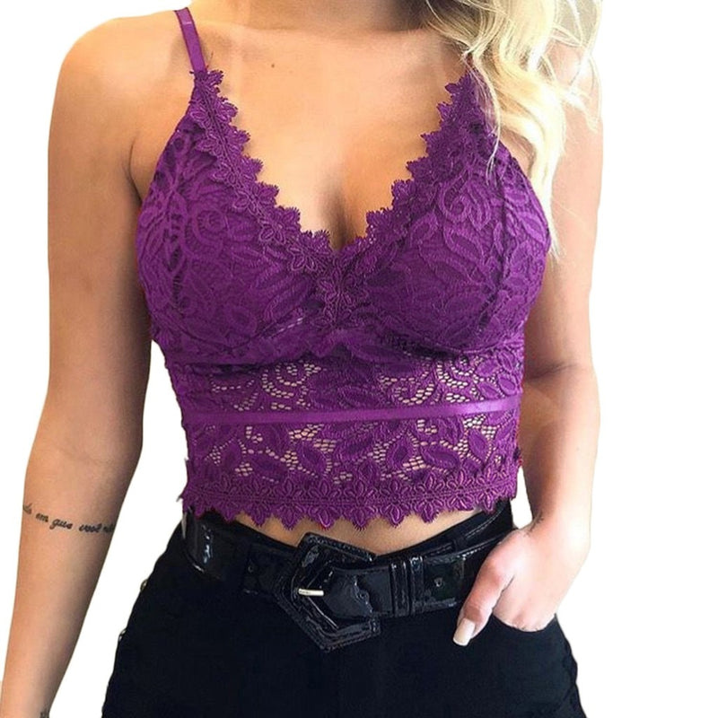 Damen Spitze Top mit Spaghettiträgern – Lina