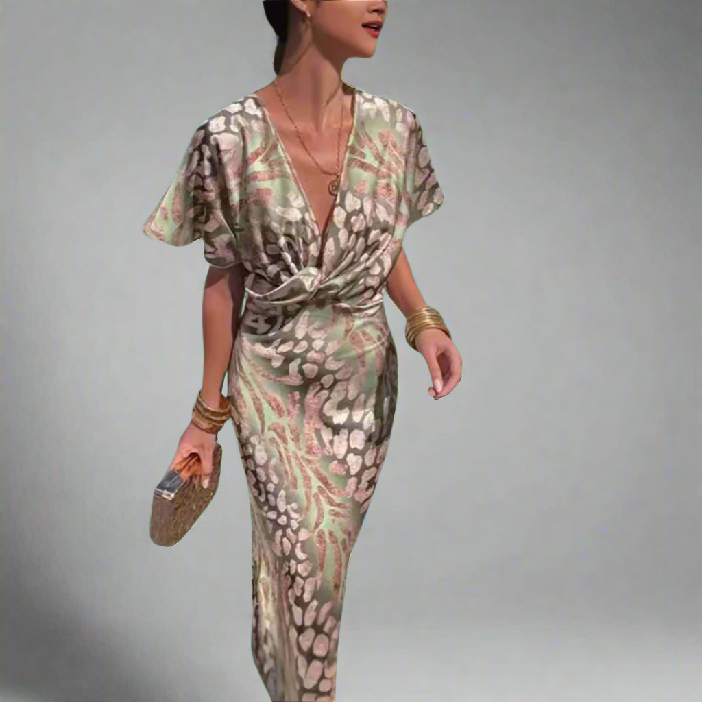 Suse | Premium Maxikleid mit verdrehtem Schnitt für eine elegante Silhouette