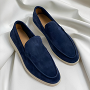 Gio - Herren Vintage-Mokassins – Marineblau