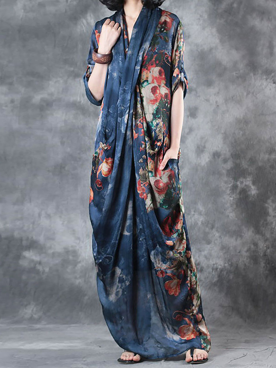 Devina | Lose geblümtes Kleid