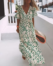 Vionara | Raffiniertes Langkleid – Grün