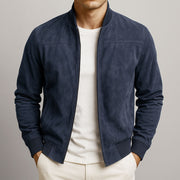 KALTBERG | WILDLEDERJACKE FÜR HERREN – Marineblau