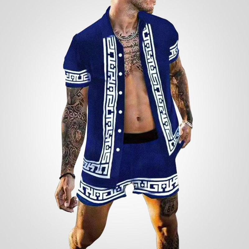 Zweiteiliges Herren Set mit Print – Ruben