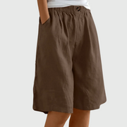 Sommerfeld | Luftige Shorts mit weitem Bein (1 kaufen, 1 GRATIS dazu) – Braun