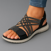 Serafina - Stützende Riemchensandalen – Schwarz