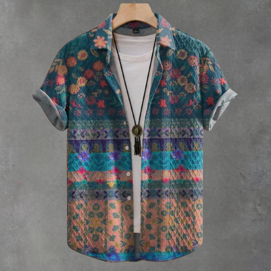 Dustin Casual Vintage-Jacquard-Hemd