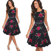 Shawnee - Ärmelloses Spitzenkleid mit elegantem Look – Schwarz