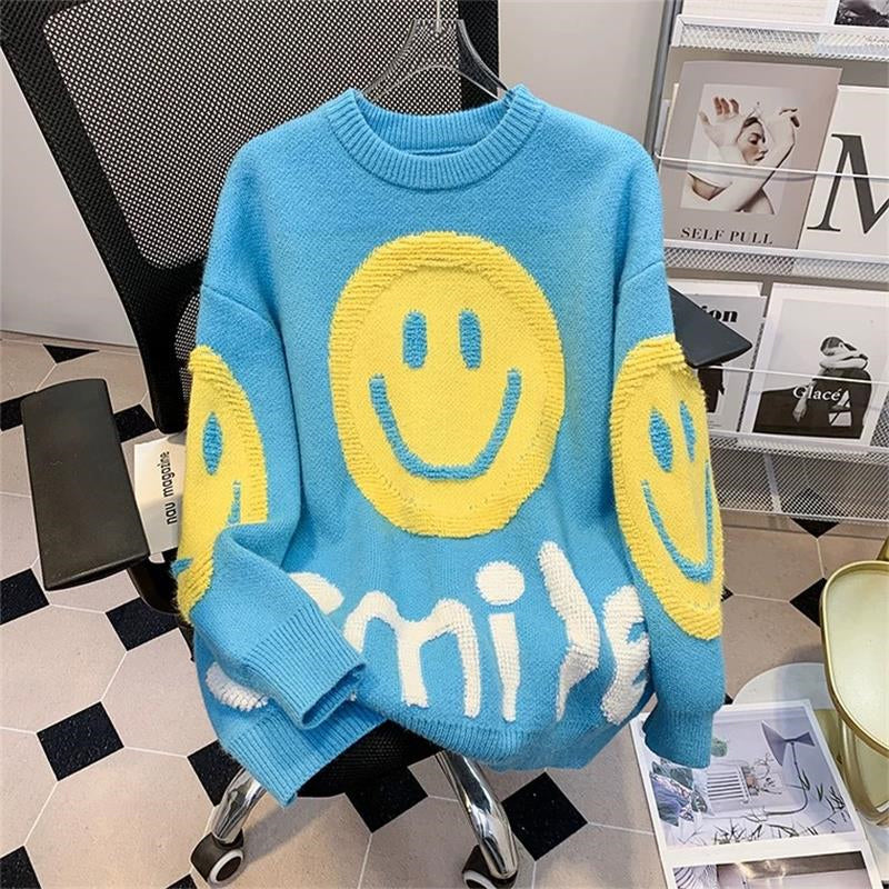 Sylvana | Großer Smiley-Pullover