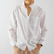 Oskar | Breezy Herren Hemd mit feiner Passform – Weiß
