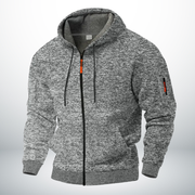 Paula | Stylische Herren-Fleecejacke cozy & modern – Grau