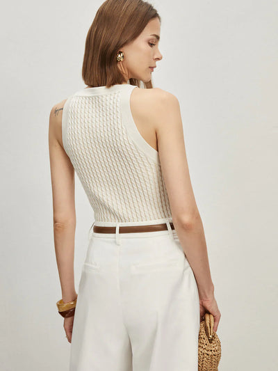 Strick-Tanktop | Strukturmuster | Zeitloser Chic