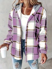Genevessa - Softtouch-Kapuzenjacke – Lila