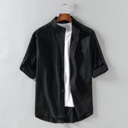 Moritz | Herren Button-Up Shirt Oliver in stilvoller Ausführung – Schwarz