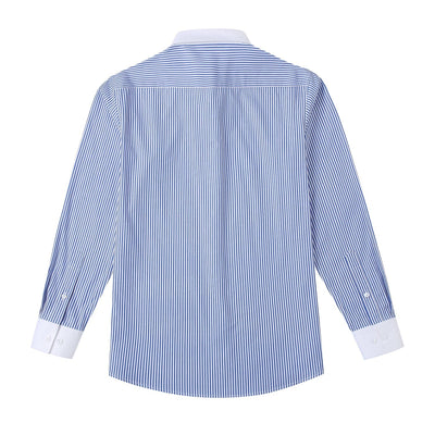 Tommy | Authentisches weißes und blaues Hemd