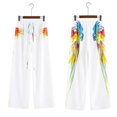 Weit geschnittene Sommerhose aus Chiffon – Liana