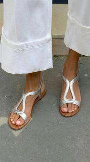 Sigrida - leichte Sandalen – Silber