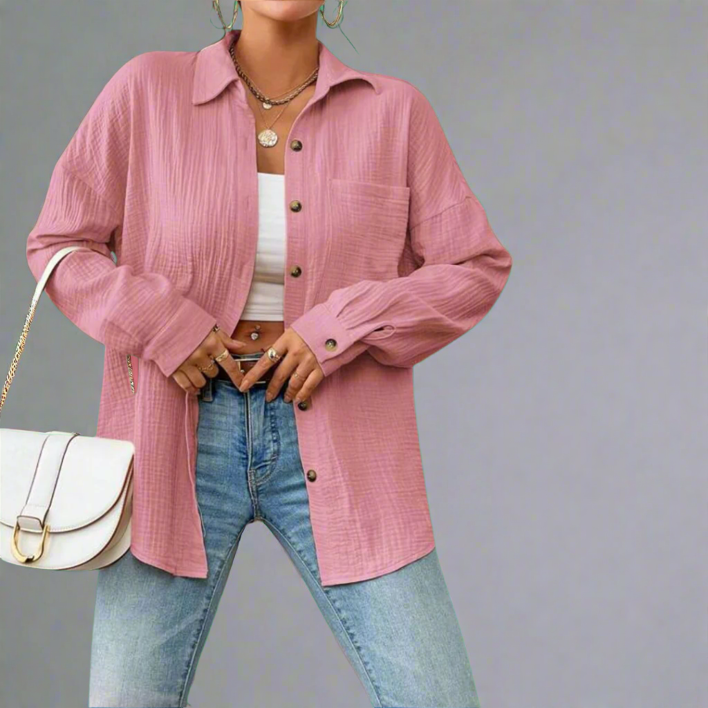 Zenzi | Premium Musselin Bluse für luftige Frühlingstage