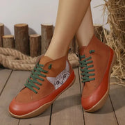 Zorelle - Komfortable Stiefeletten mit Katzenmotiv – Orange